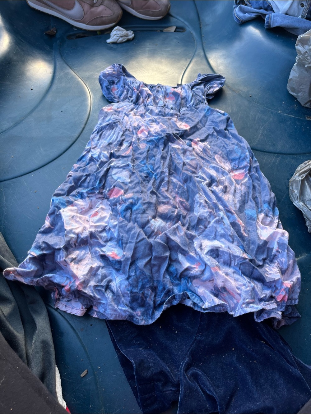 GAP BabyGap Toddler Blue Purple Floral Dress
